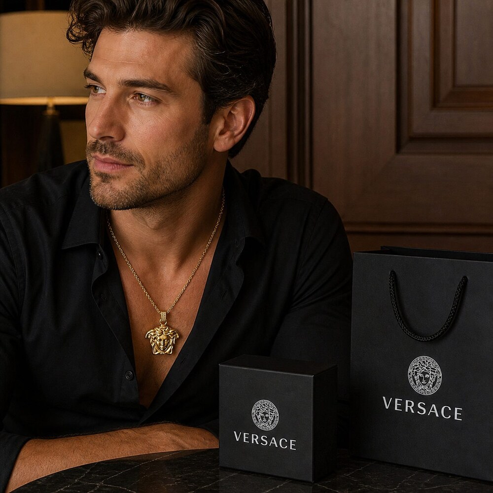 Versace Bold Statement Necklace Style 3 | New with Box - Picture 9 of 9
